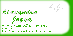 alexandra jozsa business card